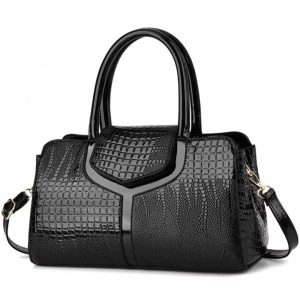 New Leather Women Messenger Bags Crocodile Female Crossbody Shoulder Hand bags For Women, Quality Ladies Handbags