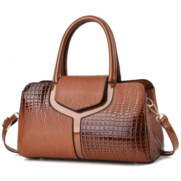 New Leather Women Messenger Bags Crocodile Female Crossbody Shoulder Hand bags For Women, Quality Ladies Handbags - Image 5