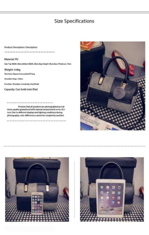 Shoulder Bag with short handle - Image 4